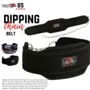 BS Dipping Dip Chain belt GYM Back Pull up 7 Inch Body building Pro Dipping Belt
