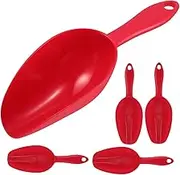 Didiseaon 5pcs Multi Purpose Scoop Mini Ice Scoop for Grains Flour and Ice Cubes for Protein Powder Coffee Beans Tea Jars Home Buffet and Bar Use