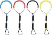 Hanging Rings 4 Pack, Colorful Gymnastic Rings for Kids, Outdoor Backyard Play Sets & Playground Equipment, Swing Bar Monkey Rings, Climbing Rings Warrior Obstacle Course
