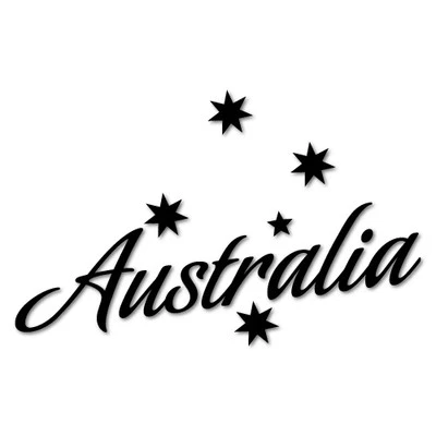 AUSTRALIA SOUTHERN CROSS Sticker Aussie Car Flag 4x4 Funny Ute #5604EN