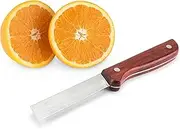 Viski Professional Acacia Produce Knife, Silver, 6438TBV