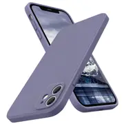 MCC iPhone 12 Soft Liquid Silicone Shockproof Case Cover Apple iPhone12 [Grey Purple]