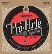 D'Addario EJ47 80-20 Bronze Pro-Arte Nylon Classical Guitar Strings, Normal Tens