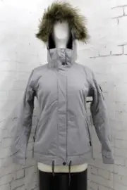Roxy Meade Insulated Snowboard Jacket, Women's Large, Heather Grey New