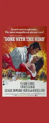 Gone With The Wind - Movie Poster Image - Laminated Bookmark