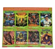1996 Goosebumps Monster Promo Trading Card Sheet #2, author R.L. Stine