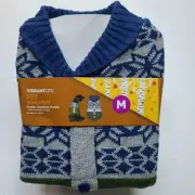 NEW Size M Snowflake Dog Sweater Beagle Standard Poodle 20-50 lbs 17"