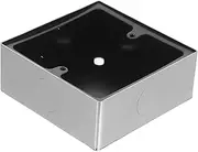 JUMPLAWN Stainless Steel Type Electrical Outlet Box Dustproof Flush Mount Junction Connector Quick Installation for Home Office Safe Secure Socket