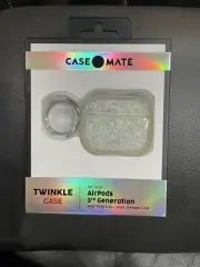 Case-Mate Twinkle Stardust Case with Keychain Ring for Apple AirPods 3rd Gen