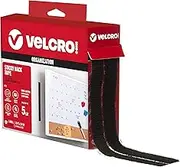 VELCRO Brand - Sticky Back Hook & Loop Fastener Tape with Dispenser, 3/4 x 15 ft. Roll, Black