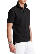 [Polo Ralph Lauren] Classic Fit Mesh Polo Shirt Black