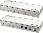 Displaylink 15-In-1 Thunderbolt 4 Docking Station - WAVLINK Quad Monitor 4K@60Hz