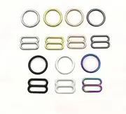 20pcs Bra Rings and Sliders Strap Adjusters Buckles Underwear Adjustment Accessories