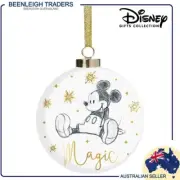 Disney Christmas MICKEY MOUSE ~ MAGIC Collectable Ceramic Bauble Brand New