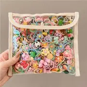 50Pcs Children Hair Accessories Girls Cartoon Elastic Hair Bands Girls Head Rope