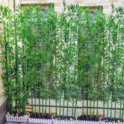 10pcs/2pcs Artificial Bamboo Leaves Plastic Fake Plants Greenery Bamboo Branch for Wedding Home Hotel Office Decorative Flowers