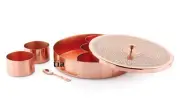 Embrossed Spice Box/Masala Dabba Kitchen with Lid/7 Spice Containers and 1 Spoon