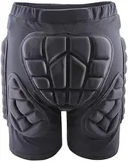 WOLFBIKE 3D Padded Short Protective Hip Butt Pad Snowboard State Compression Shorts Pants Size 2XL