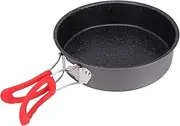 Aomiun Camping Frying Pan 8Inch Non-Stick Fry Pan Quick Heating Omelet Maker Lightweight Foldable Handle with Thickened Bottom for Gas Ceramic Electric Induction Outdoor Cooking Hiking