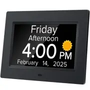 Digital Alarm Clock with Date and Day of Week for Dementia Seniors, Multiple ...