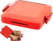Pzuryhg Toastie Maker, Sandwich Toaster, Microwave Toastie Sandwich Maker, Microwavable Toastie Maker, Breakfast Sandwich Maker, Toastie Maker With Adjustable Silicone Straps, No Electricity, Wireless