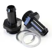 Aeroflow Carburettor Adapter - Male 1/2" Barb to 7/8" x 20, AF700-02BLK