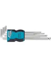 Hazet 9 Pcs Hex Ball End Offset Screwdriver (L-Key) Set (2105LG/9H)