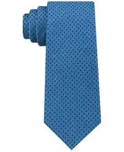 Calvin Klein Men’s Mirror Dot Slim Tie (Aqua)
