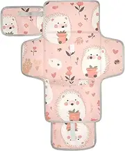 Reusable Baby Pee Pads with Tissue Pocket Portable Diaper Changing pad with Built-in Pillow