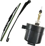 12V Windshield Wiper Motor 105° Arm Blade Wiper And Motor Kit Universal Compatible With Tractor Boat, 3 Pieces