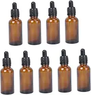 AUTSUPPL Refillable Empty Amber Bottles with Dropper for DIY Essential Oils Perfume Blends Aromatherapy Supplies Travel Friendly Design Reusable Easy to Clean