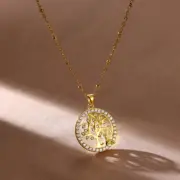 Fairy Crystal Tree of Life Necklace Stainless Steel Necklace