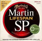 Martin & Co. Lifespan SP Light 12-54 80/20 Bronze Guitar Strings MSP6100
