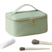 Makeup Bag Portable Cosmetic Bag Large Capacity Travel Makeup Case Organizer-Light Green
