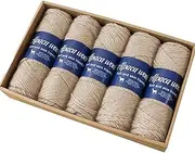 Wool Yarn for Knitting - Crochet Thread Alpaca Wool Scarf Yarn,Fingering Sock Weight Yarn, Comfortable Thin Yarn for Family, Friends