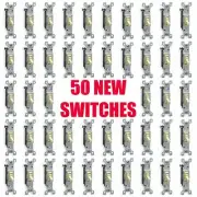 50-PK Lot LEVITON IVORY 15A Single-Pole TOGGLE Light SWITCH Wall NEW 1451-I