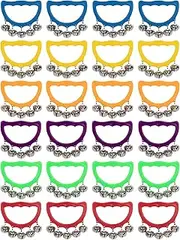 MUSCELL Hand Bells, Noise Makers Christmas Jingle Bells Musical Instruments for Kids / Band / Party Favors 6 Colors 24pcs