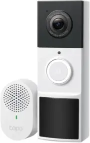 Tapo Smart Battery Video Doorbell, Home Security System, 2K, 160° FOV, F