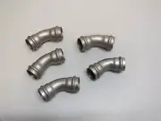 5 PIECE Viega 80455 Propress 1" Stainless Steel 316 Street 45 Degree Elbow CTS