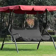 SustVita Weatherproof Swing Cushion Replacement Easy to Clean for Patio Swing Seat Cover for Yard (SustVitaU1yKujuW-12)