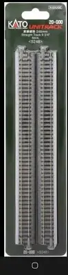 Kato #20-000 N Scale 248mm (9 3/4") Straight UniTrack - Code 80 - 4 sections