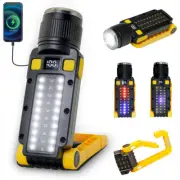4 in 1 LED Work Light Flashlight USB Rechargeable COB Torch Magnetic Work Light