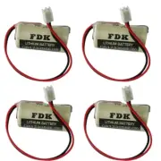 4pcs FDK CR17335SE 3V 2/3A Battery W/ Plug for Industrial and Memory Application