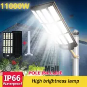 11000W Solar Security Lights Outdoor LED PIR Motion Sensor Flood Garden Light US