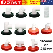 IBC Lid Filter Ton Barrel Cover Cap Water Tank Cover Fitting 165/245mm AU