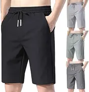 [Generic] Adjustable Athletic Shorts Silk Quick Drying Summer Shorts Mens Broad Shorts