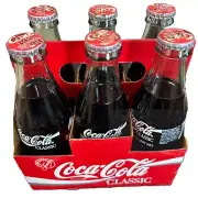 Classic Coca Cola Coke 1986 Unopened Six Pack W/Carrier Collectible