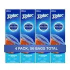 Ziploc Gallon Freezer Bags, Stand-Up Bottom, Easy to Fill, 14 Ct (4 Pk)