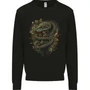 Pagan Snake in a Gothic Tree Mens Sweatshirt Jumper