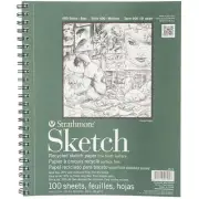 Strathmore Recycled Sketch Spiral Paper Pad 9"X12" 100 Sheets